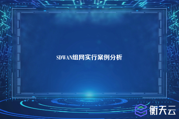 SDWAN组网实行案例分析