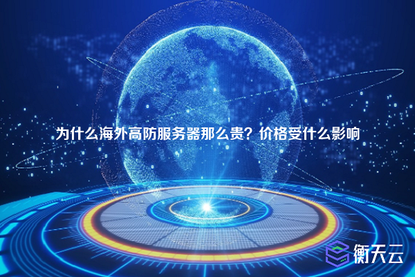 为什么海外高防服务器那么贵？价格受什么影响